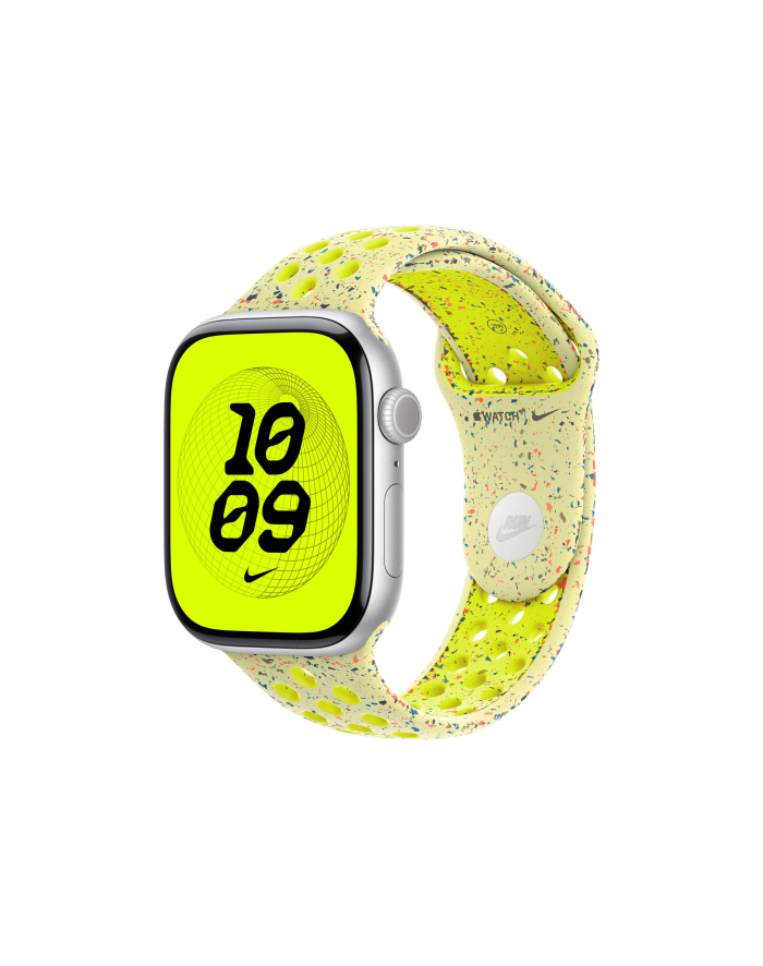 apple Pasek sportowy Nike w kolorze promiennym zielonożółtym do koperty 46 mm - rozmiar M/L główny