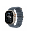 apple Pasek Ocean w kolorze marynarskiego granatu do koperty 49 mm - elementy z tytanu w kolorze naturalnym - nr 2
