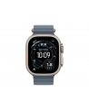 apple Pasek Ocean w kolorze marynarskiego granatu do koperty 49 mm - elementy z tytanu w kolorze naturalnym - nr 6