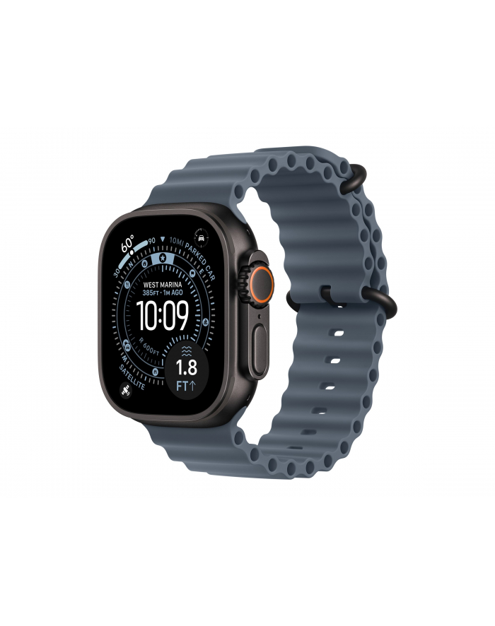 apple Pasek Ocean w kolorze marynarskiego granatu do koperty 49 mm - elementy z tytanu w kolorze czarnym główny