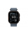 apple Pasek Ocean w kolorze marynarskiego granatu do koperty 49 mm - elementy z tytanu w kolorze czarnym - nr 6