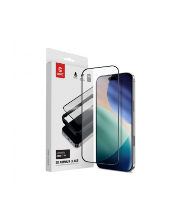 crong 3D Armour Glass - Szkło hartowane iPhone 17 Pro + ramka instalacyjna nr 1