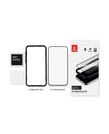 crong 3D Armour Glass - Szkło hartowane iPhone Air + ramka instalacyjna