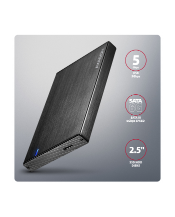 axagon EE25-XA6C Obudowa zewnętrzna aluminiowa, USB-C 3.2 Gen 1 SATA 6G 2.5' 5Gbps nr 2