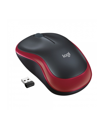 logitech Mysz bezprzewodowa M185 czerwona 910-002237