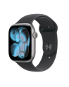 apple Watch Series 11 GPS koperta 46 mm z aluminium w kolorze gwiezdnej szarości, pasek sportowy w kolorze czarnym - rozmiar M/L - nr 1