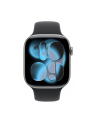 apple Watch Series 11 GPS koperta 46 mm z aluminium w kolorze gwiezdnej szarości, pasek sportowy w kolorze czarnym - rozmiar M/L - nr 2