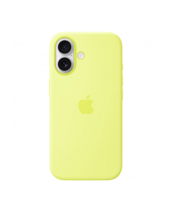 apple Silikonowe etui do iPhone'a 17 z MagSafe Neon Yellow nr 2