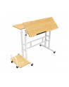maclean Mobilne biurko regulowane MC-124 W regulacja wysokości 67-115cm, max 50kg, blat 80x60 cm - nr 10