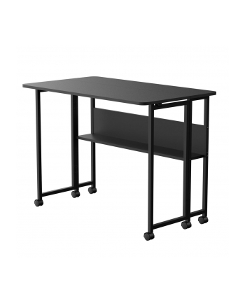 maclean Składane biurko stolik MC-126 B blat 100x58 cm, max 50kg Czarne