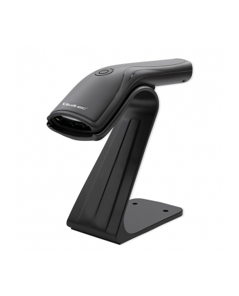 qoltec Skaner czytnik kodów kreskowych + stojak na skaner | 1D | USB