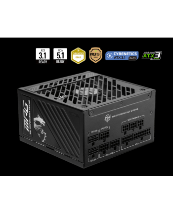 msi Zasilacz MPG A850GS PCIE5 nr 1