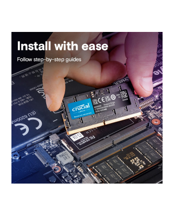 crucial Pamięć do notebooka DDR5 SODIMM 16GB/4800 CL40 (16Gbit) Tray nr 1