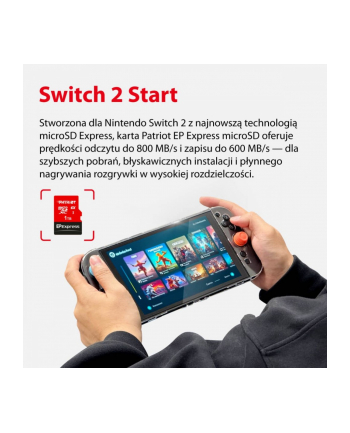 patriot Karta microSDXC 1TB Express 800/600MB/s Nintendo Switch 2