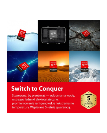 patriot Karta microSDXC 256GB Express 800/600MB/s Nintendo Switch 2
