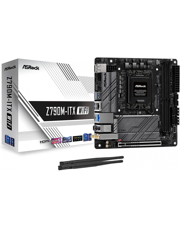 asrock Płyta główna Z790M-ITX WIFI S1700 2DDR5 HDMI M.2 mITX główny