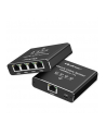 qoltec Rozdzielacz splitter Ethernet  mini SWITCH 1x4 RJ45 | 1000Mb/s | USB-C | Aluminium - nr 1