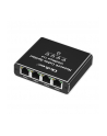qoltec Rozdzielacz splitter Ethernet  mini SWITCH 1x4 RJ45 | 1000Mb/s | USB-C | Aluminium - nr 3