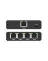 qoltec Rozdzielacz splitter Ethernet  mini SWITCH 1x4 RJ45 | 1000Mb/s | USB-C | Aluminium - nr 7