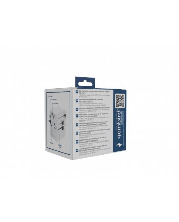 gembird Adapter sieciowy Uniwersalny kostka 20W nr 1