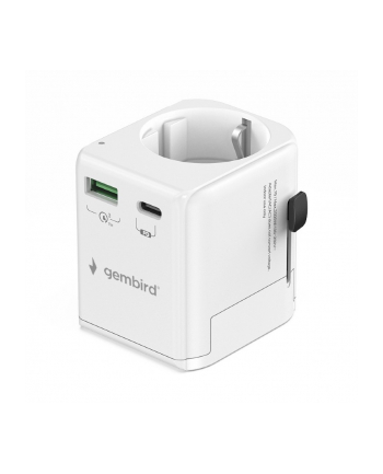 gembird Adapter sieciowy uziemienie Uniwersalny  20W nr 1