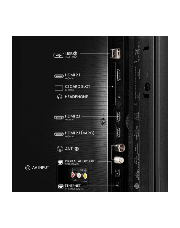 hisense Telewizor QLED 43 cale 43E7Q główny