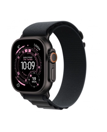 apple Watch Ultra 3 GPS + Cellular, koperta 49 mm z tytanu w kolorze czarnym, opaska Alpine w kolorze czarnym - rozmiar L nr 1