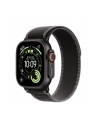 apple Watch Ultra 3 GPS + Cellular koperta 49 mm z tytanu w kolorze czarnym, opaska Trail w kolorze czarnym/węgla drzewnego - rozmiar S/M - nr 1
