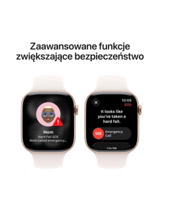 apple Watch Series 11 GPS, koperta 42 mm z aluminium w kolorze różowego złota, pasek sportowy w kolorze łagodnego różu - rozmiar S/M nr 2