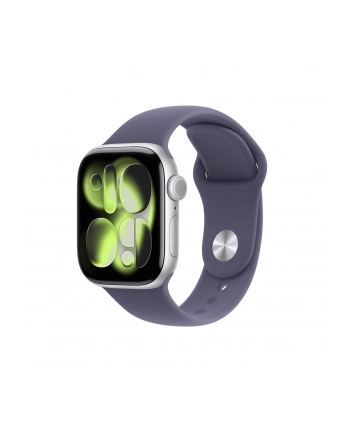 apple Watch Series 11 GPS+Cellular koperta 42 mm z aluminium w kolorze srebrnym, pasek sportowy w kolorze mlecznego fioletu - rozmiar M/L nr 2
