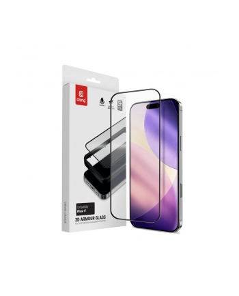 crong 3D Armour Glass - Szkło hartowane iPhone 17 + ramka instalacyjna