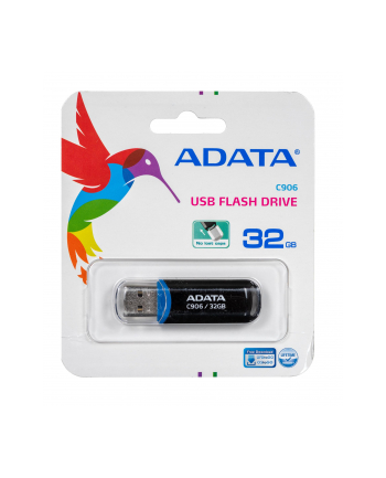 ADATA Flash Disk 16GB USB 2.0 Classic Series C906 - czarny	 (AC906-32G-RBK)