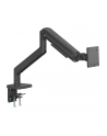 digitus Uchwyt ramię biurkowe pojedyncze z zaciskiem i sprężyną mechaniczną 1x LCD max. 49' 20kg, VESA: 75x75, 100x100, czarne - nr 18