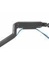 digitus Uchwyt ramię biurkowe pojedyncze z zaciskiem i sprężyną mechaniczną 1x LCD max. 49' 20kg, VESA: 75x75, 100x100, czarne - nr 9