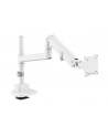 digitus Ramię biurkowe pojedyncze z zaciskiem i sprężyną gazową 1x LCD max. 57' 27kg, VESA: 75x75, 100x100, białe - nr 15
