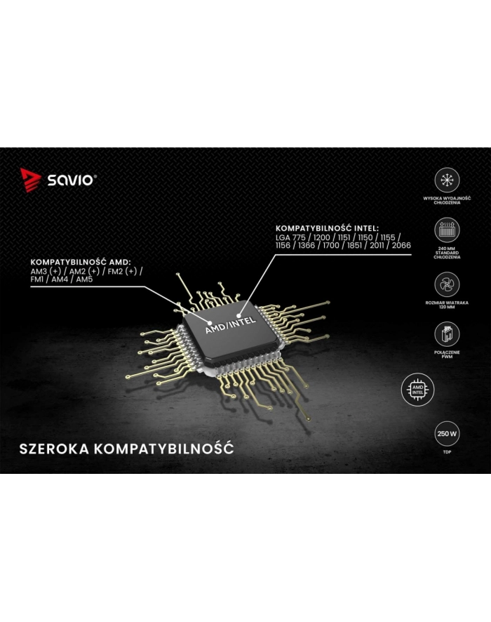 savio Chłodzenie wodne NOX 240 mm główny