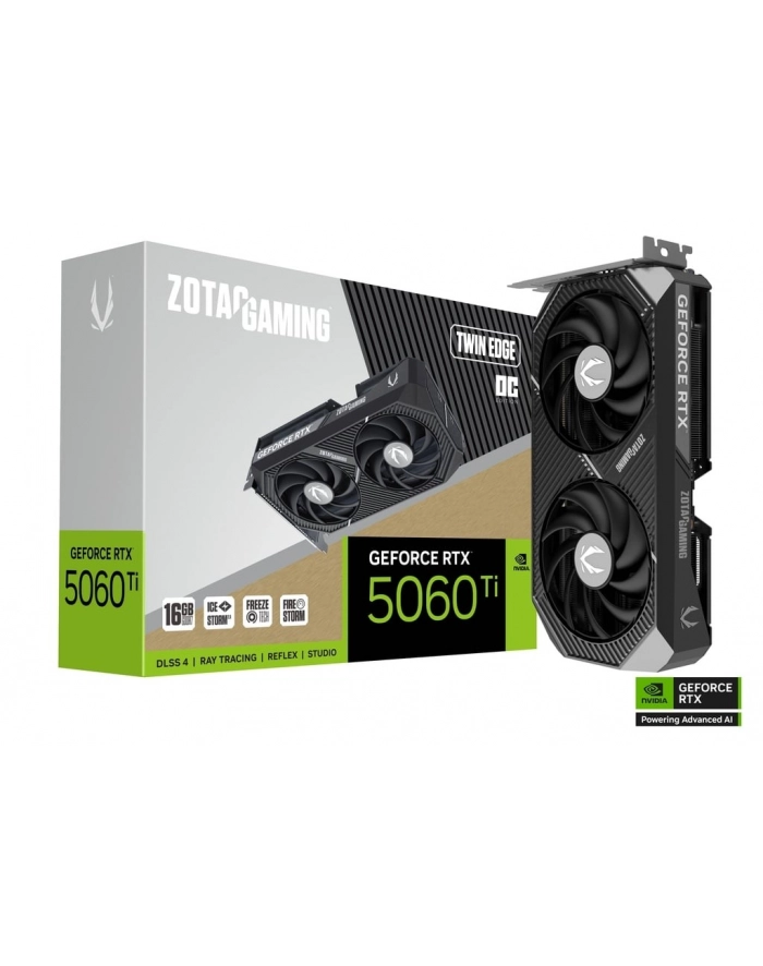 zotac Karta graficzna GeForce RTX 5060 Ti 16GB TWIN EDGE OC GDDR7 128bit 3DP/HDMI główny