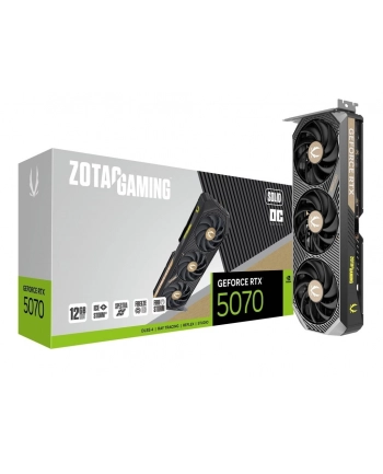 zotac Karta graficzna GeForce RTX 5070 SOLID OC 12GB GDDR7 192bit 3DP/HDMI