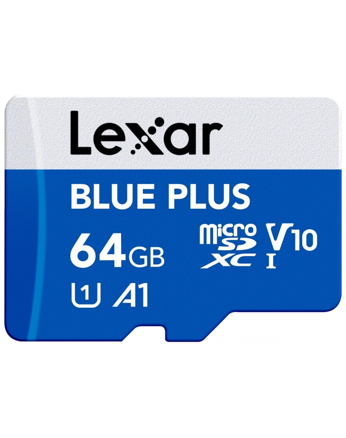lexar Karta pamięci microSD 64GB C10 A1 U3 V10 100MB/s Blue Plus główny
