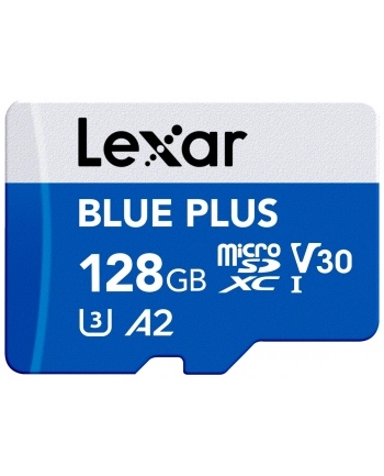 lexar Karta pamięci microSD 128GB C10 A2 U3 V30 170MB/s Blue Plus nr 1
