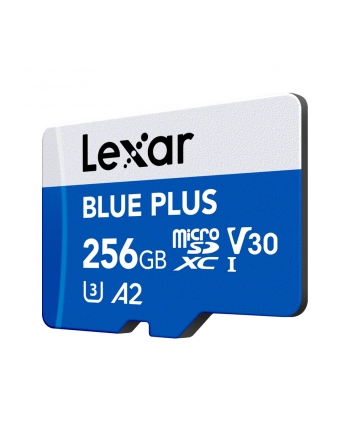 lexar Karta pamięci microSD 256GB C10 A2 U3 V30 170MB/s Blue Plus nr 1