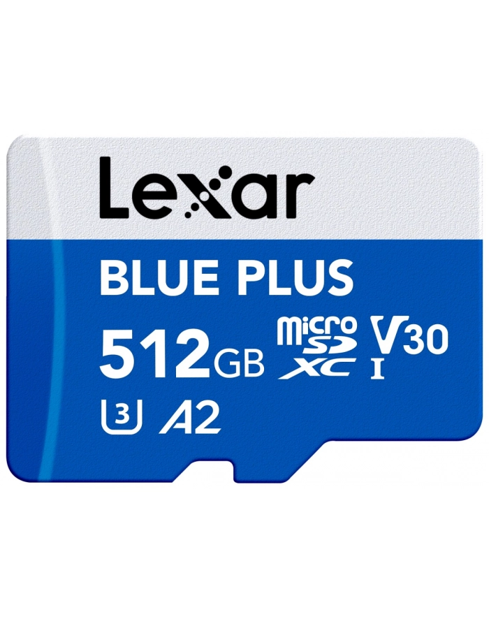 lexar Karta pamięci microSD 512GB C10 A2 U3 V30 170MB/s Blue Plus główny
