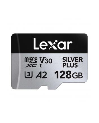 lexar Karta pamięci microSD 128GB C10 A2 U3 V30 205/150MB/s Silver Plus nr 1