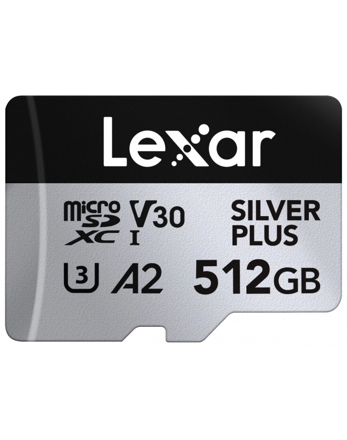 lexar Karta pamięci microSD 512GB C10 A2 U3 V30 205/150MB/s Silver Plus główny