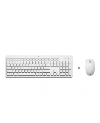 hyperx Klawiatura z myszą HP 230 Combo Bezprzewodowa Biała 3L1F0AA#ABB