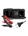 qoltec Mikroprocesorowa ładowarka 12V 6A | Prostownik z funkcją naprawy do akumulatora AGM GEL LiFePO4 | LCD - nr 1