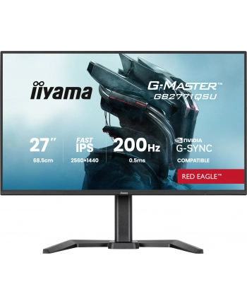 iiyama Monitor 27 '' GB2771QSU-B1 QHD,Fast IPS,200Hz,HAS (150) PIVOT,     2xUSB 3.2, 2xUSB C, 0,5ms, 2xHDMI, DP, 350cd nr 2