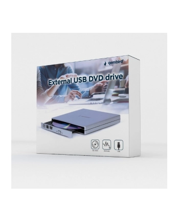 gembird Napęd zewnętrzny DVD na USB DVD-USB-021-SV srebrny nr 1