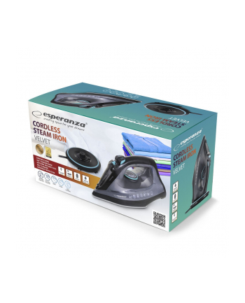 esperanza Żelazko parowe bezprzewodowe Velvet Ceramic 2600W