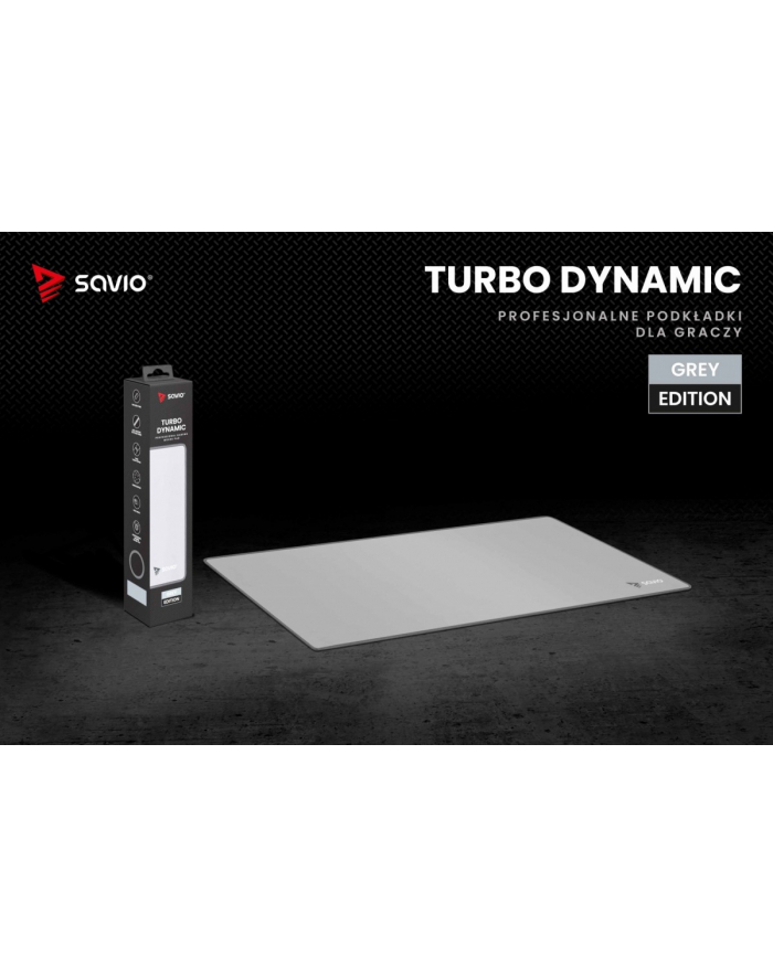 Podkładka 700 x 300 x 3 mm Turbo Dynamic Grey Edition L SAVIO główny